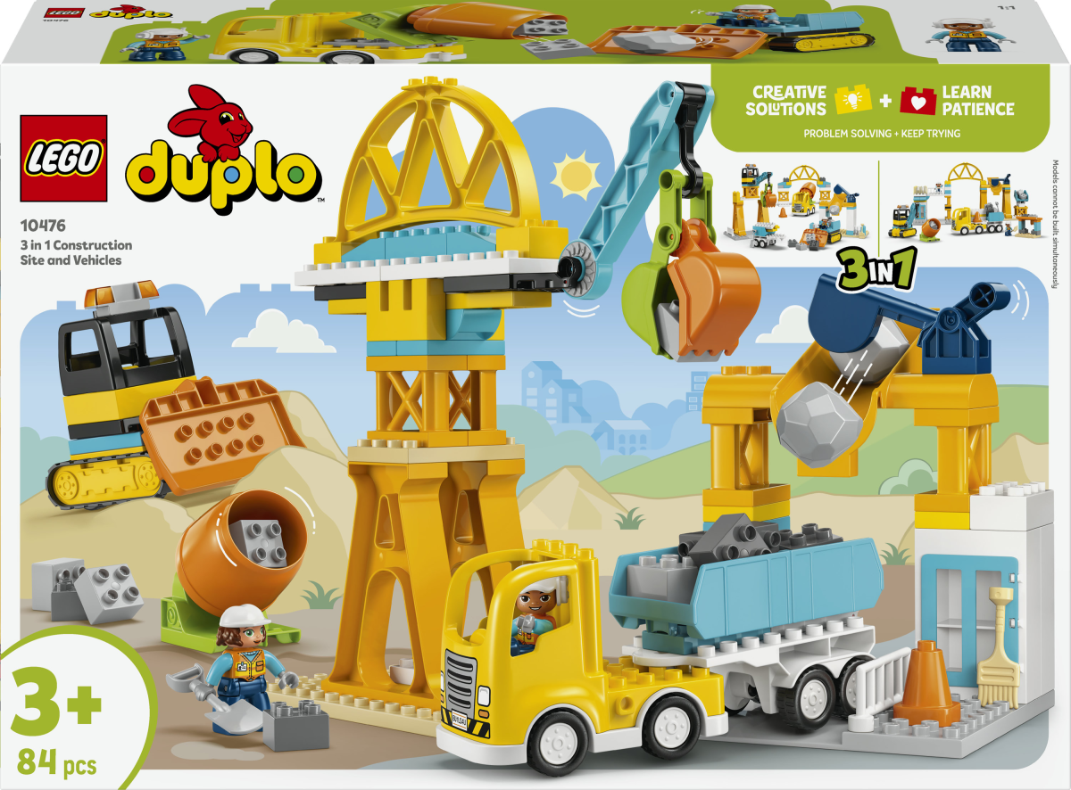 LEGO DUPLO Baustelle mit Baufahrzeugen 3-in-1